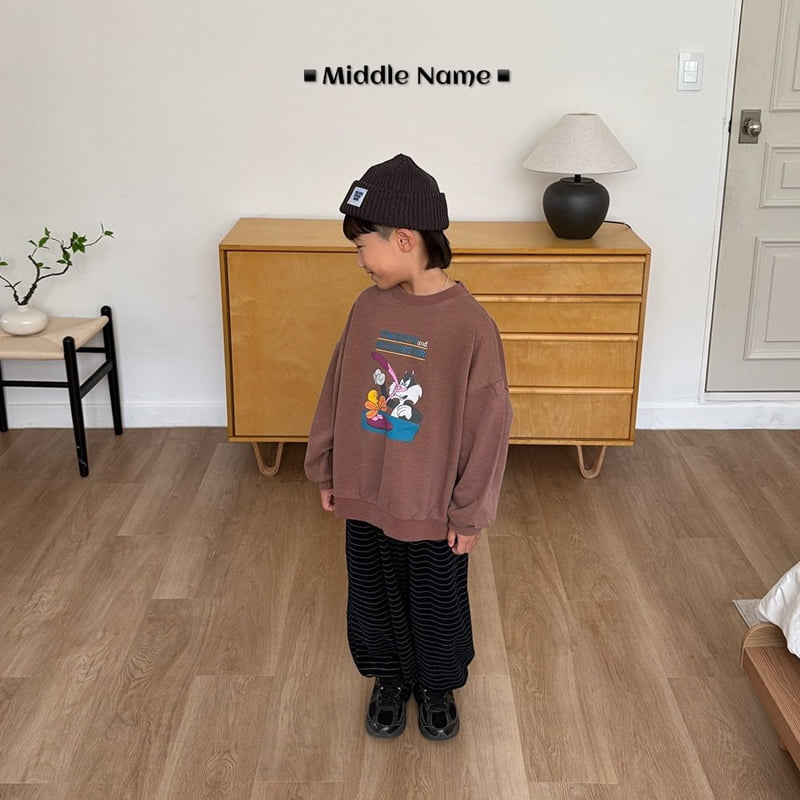 Middle Name - Korean Children Fashion - #kidsshorts - Pigment Tweet Sweatshirt - 6