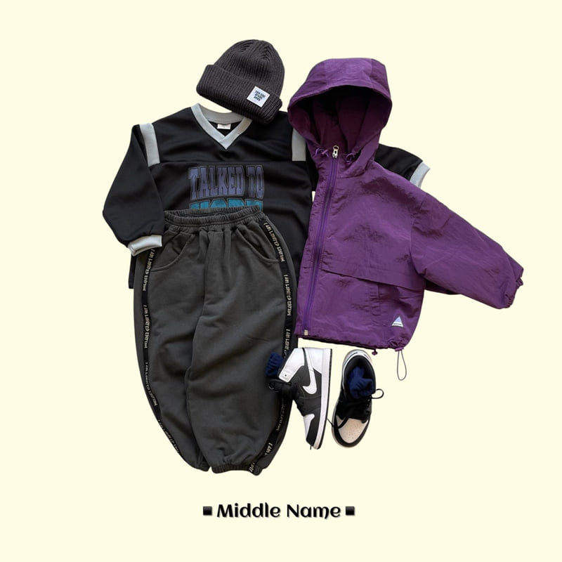 Middle Name - Korean Children Fashion - #kidsstore - Pigment Tape Jogger Pants - 11
