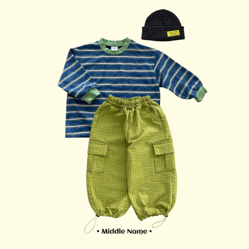 Middle Name - Korean Children Fashion - #kidsstore - Pigment Stripe Tee - 7