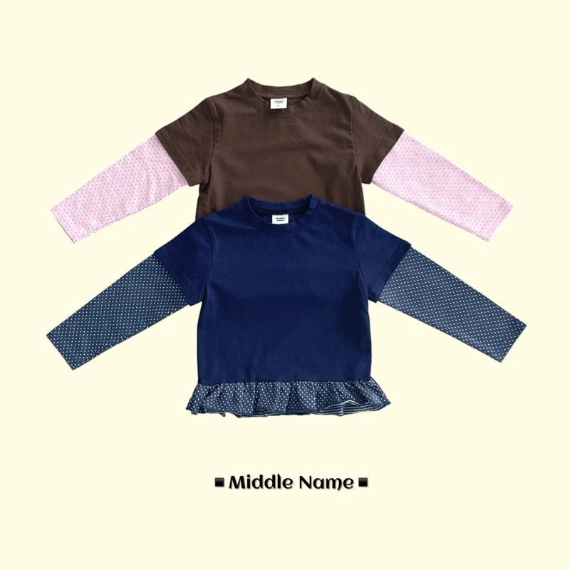 Middle Name - Korean Children Fashion - #kidsstore - Layered Frill Tee