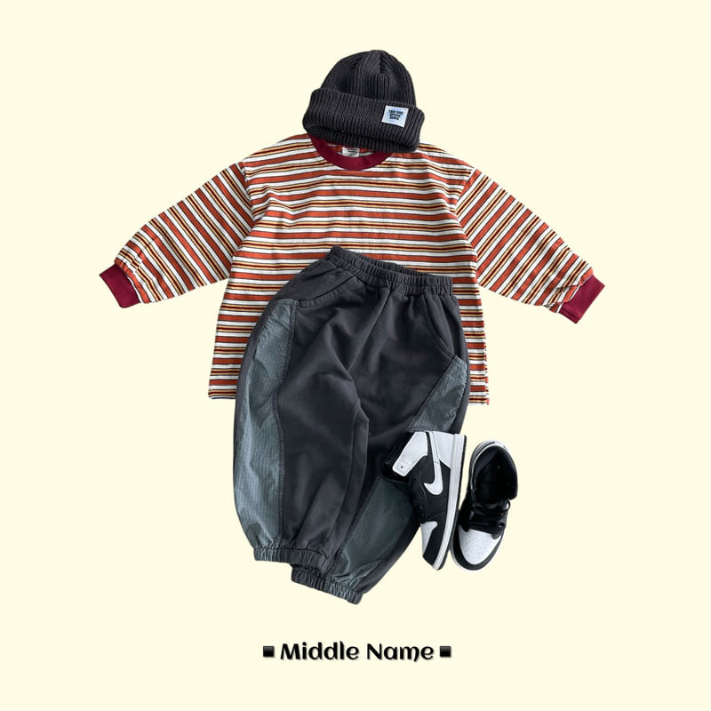 Middle Name - Korean Children Fashion - #kidzfashiontrend - Rib Colored Slit Pants - 6