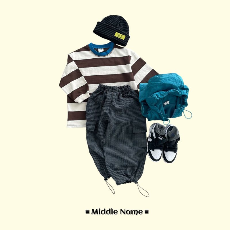 Middle Name - Korean Children Fashion - #kidzfashiontrend - Milk Colored Stripe Tee - 7