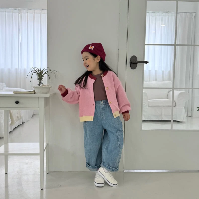 Middle Name - Korean Children Fashion - #kidsstore - Colorblock Cardigan - 4