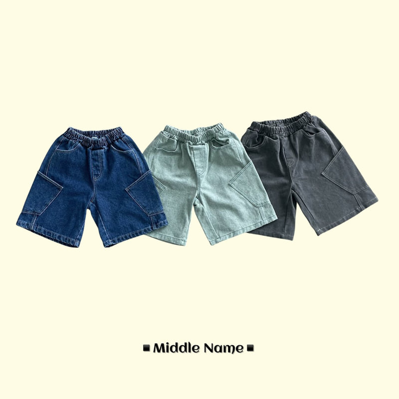Middle Name - Korean Children Fashion - #kidzfashiontrend - Side Pocket Bermuda Pants