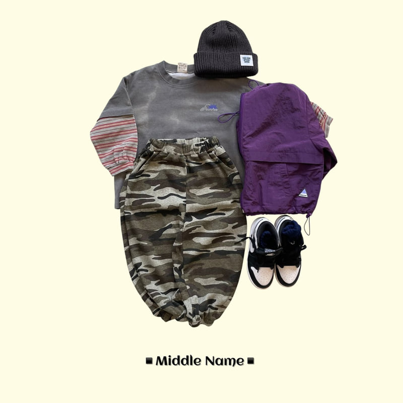 Middle Name - Korean Children Fashion - #littlefashionista - Camo Jogger Pants - 9
