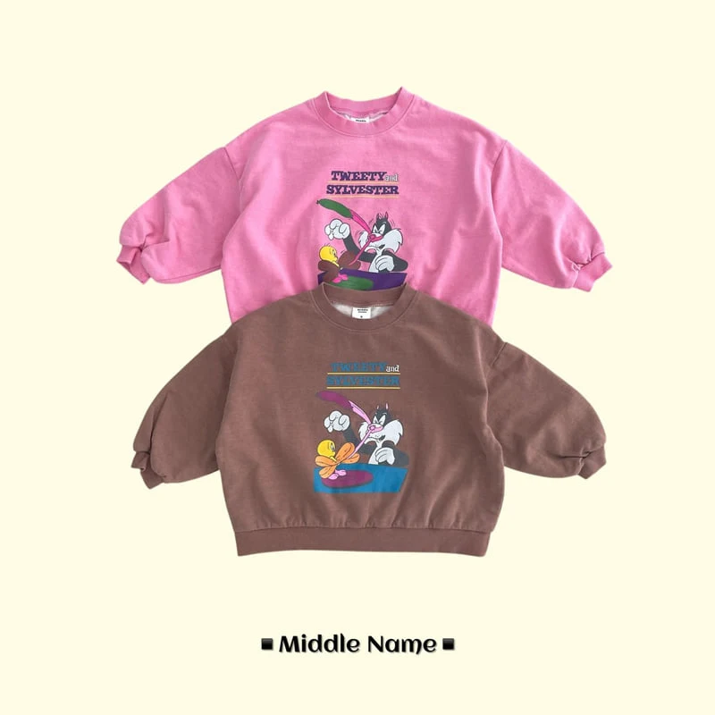 Middle Name - Korean Children Fashion - #littlefashionista - Mid Sweatshirts