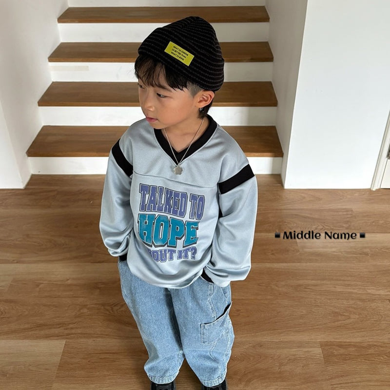 Middle Name - Korean Children Fashion - #littlefashionista - Hip V-Neck Tee - 8