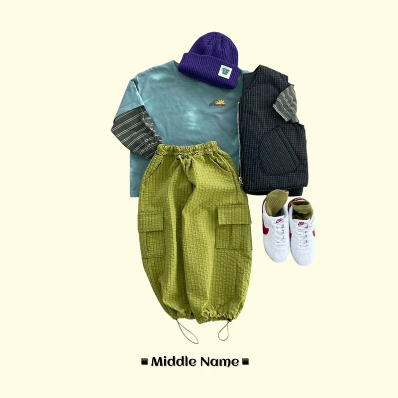 Middle Name - Korean Children Fashion - #magicofchildhood - Rib Check Vest - 8