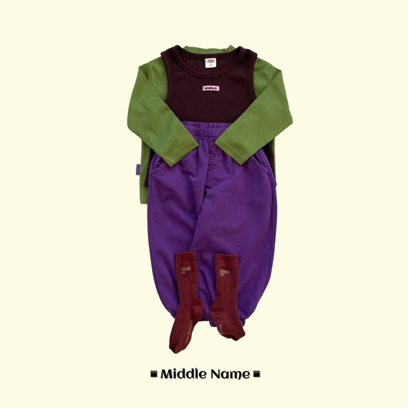 Middle Name - Korean Children Fashion - #magicofchildhood - Dengo Button Jogger Pants - 6