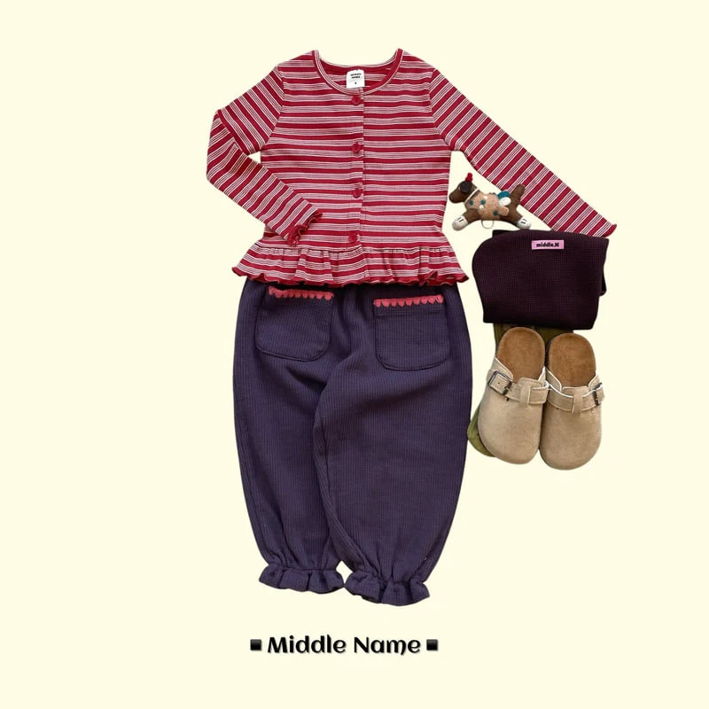 Middle Name - Korean Children Fashion - #magicofchildhood - Waffle Pocket Pants - 8