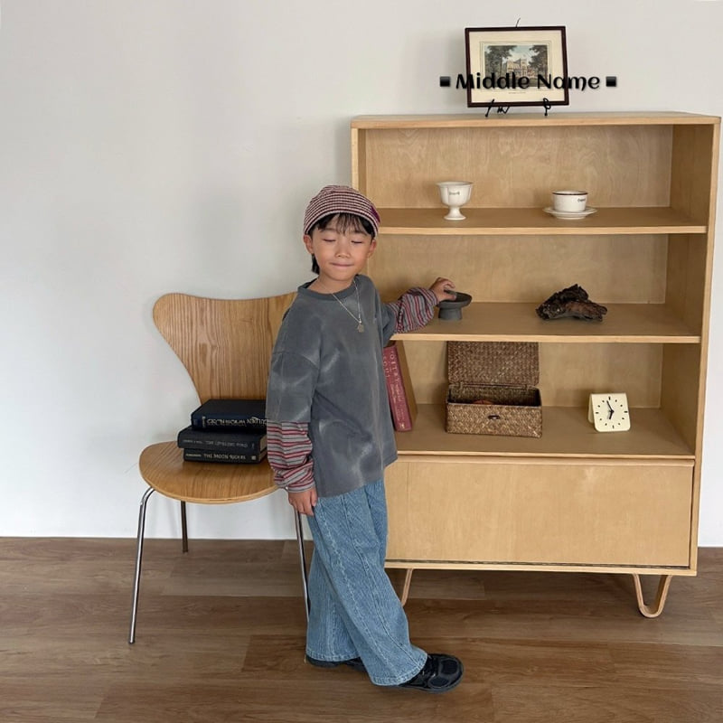 Middle Name - Korean Children Fashion - #magicofchildhood - Tie-Dye Layered Tee - 12