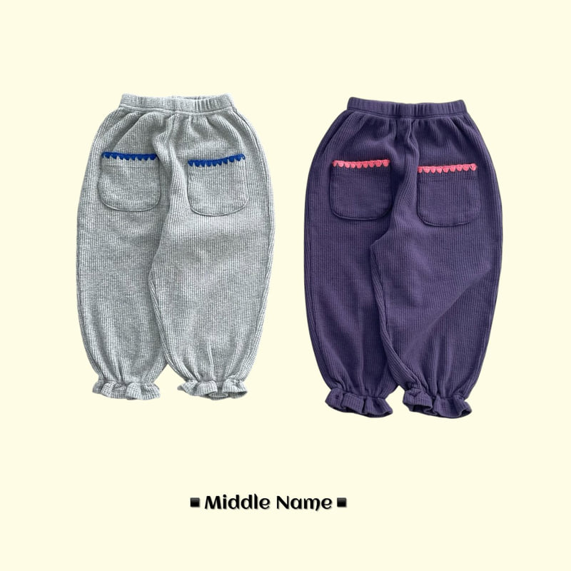 Middle Name - Korean Children Fashion - #magicofchildhood - Waffle Pocket Mello Pants