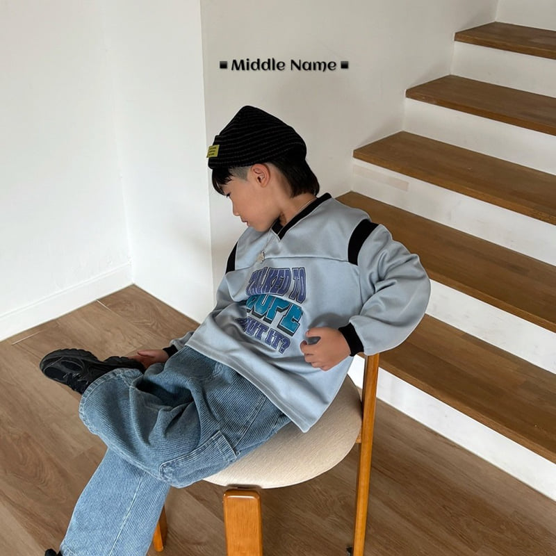 Middle Name - Korean Children Fashion - #magicofchildhood - Hip V-Neck Tee - 9