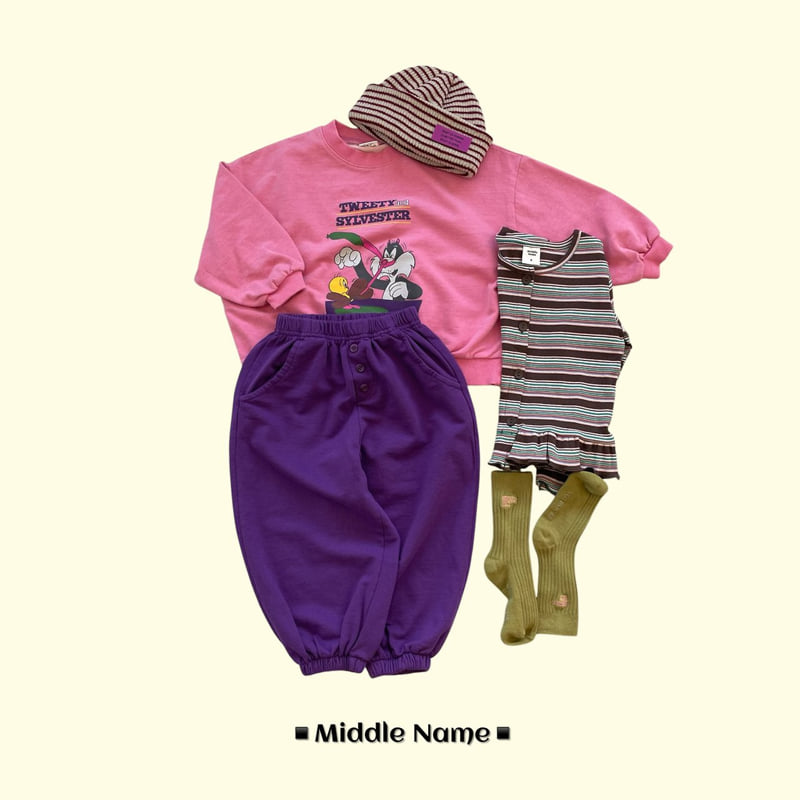 Middle Name - Korean Children Fashion - #minifashionista - Dengo Button Jogger Pants - 7