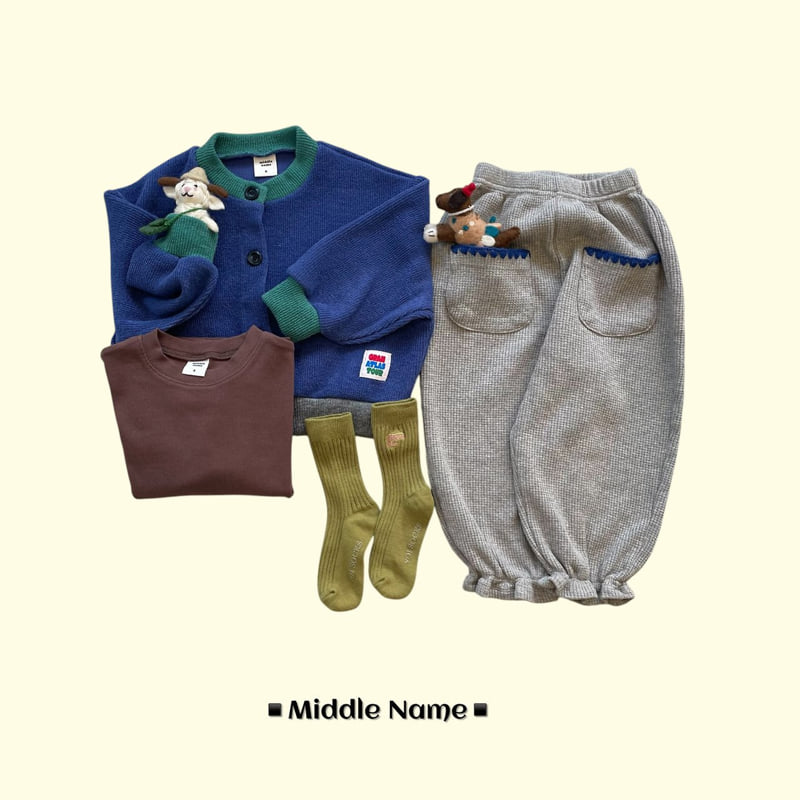 Middle Name - Korean Children Fashion - #minifashionista - Waffle Pocket Pants - 9
