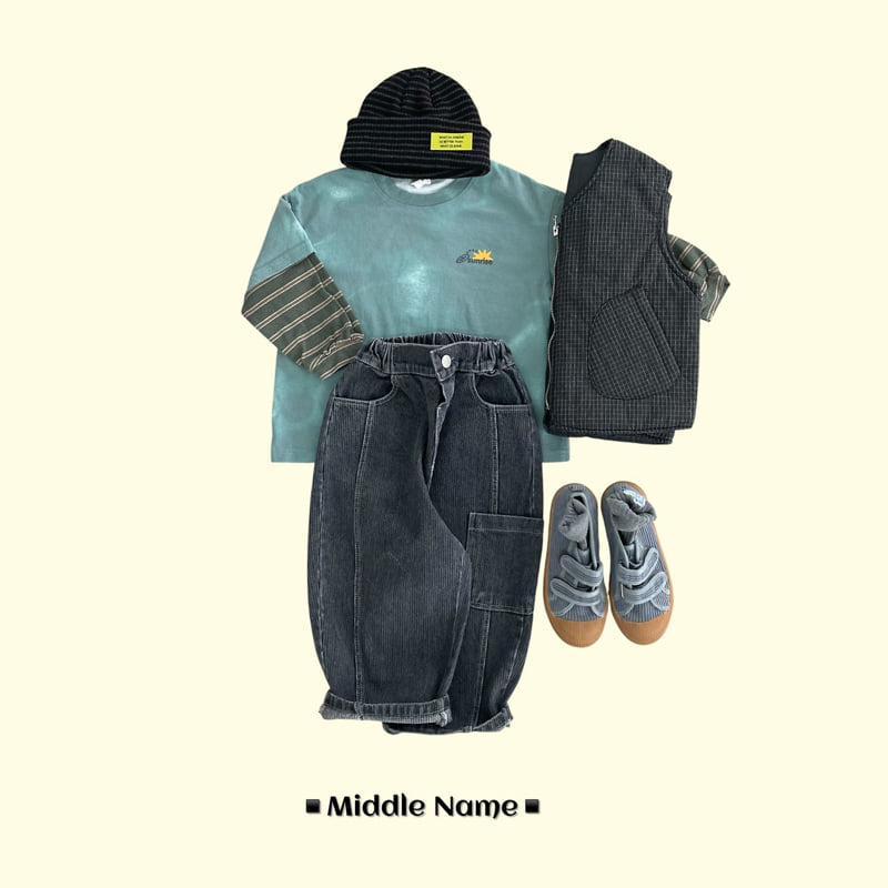 Middle Name - Korean Children Fashion - #minifashionista - Pocket Hip Denim Pants - 5