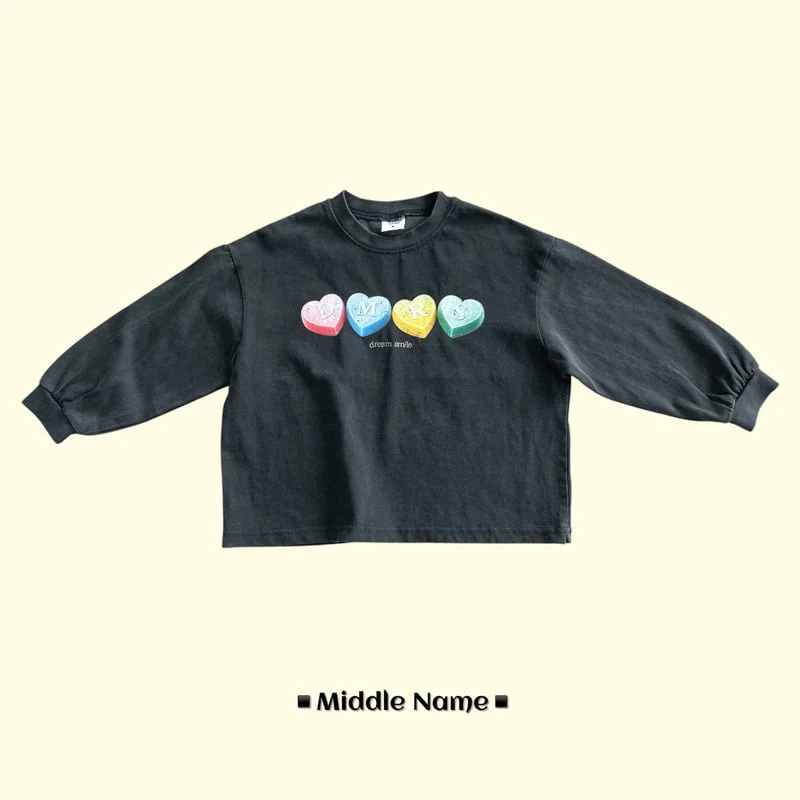 Middle Name - Korean Children Fashion - #minifashionista - Pigment Heart Tee - 2