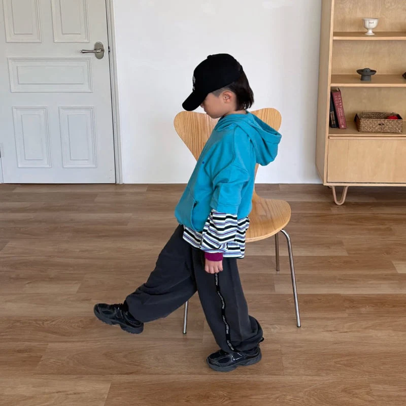 Middle Name - Korean Children Fashion - #minifashionista - Layered Hooded Tee - 2
