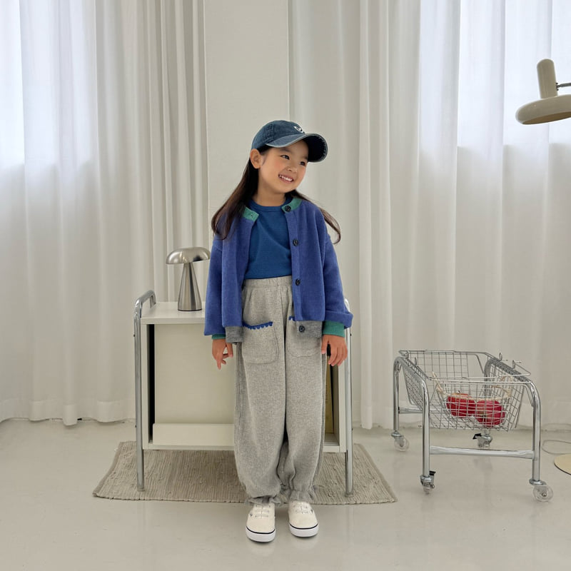 Middle Name - Korean Children Fashion - #minifashionista - Waffle Pocket Mello Pants - 2