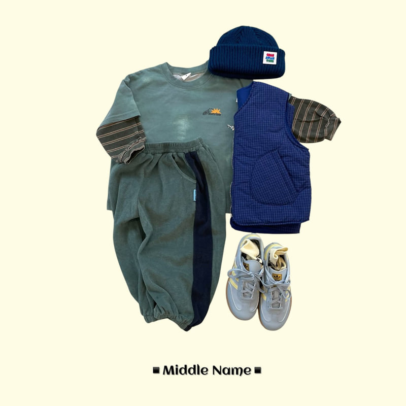 Middle Name - Korean Children Fashion - #prettylittlegirls - Terry Colored Joger Pants - 6