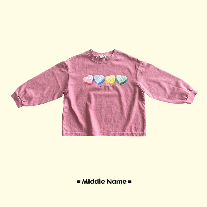 Middle Name - Korean Children Fashion - #prettylittlegirls - Pigment Heart Tee - 3