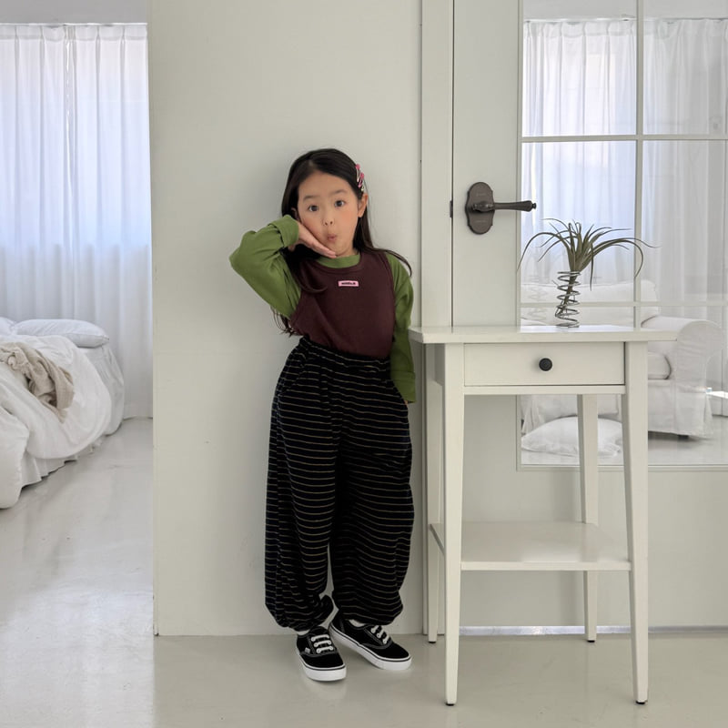 Middle Name - Korean Children Fashion - #prettylittlegirls - Fine Rib Basic Tee - 5