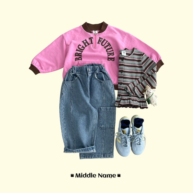 Middle Name - Korean Children Fashion - #stylishchildhood - Colored Anorak Sweatshirts - 10