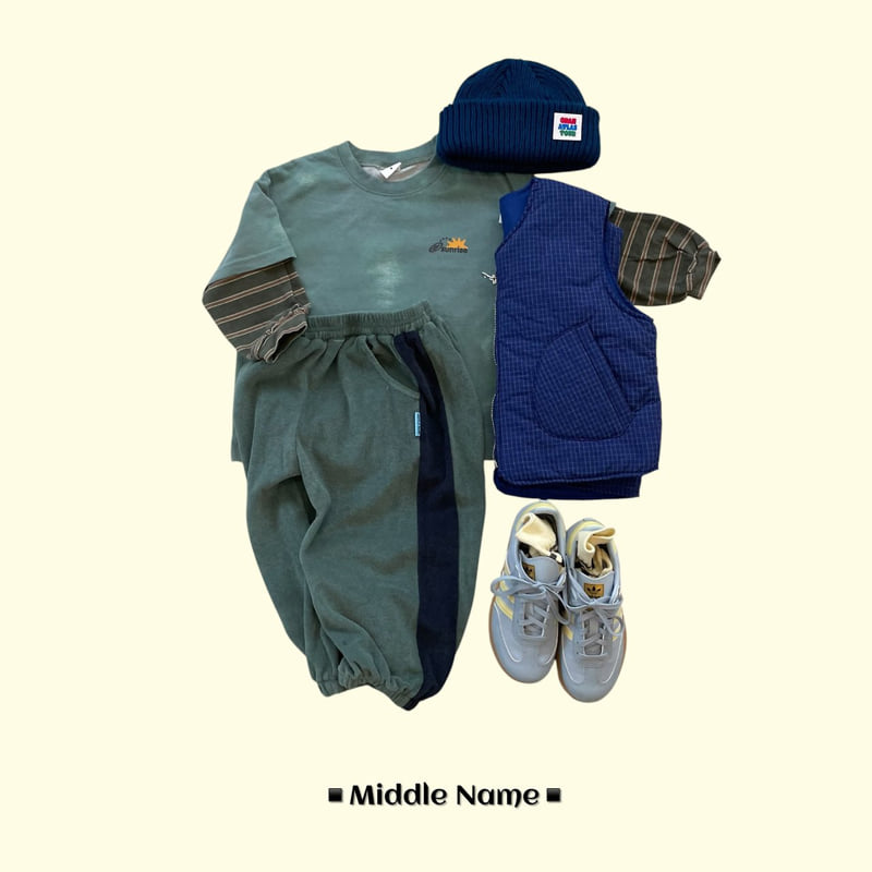 Middle Name - Korean Children Fashion - #stylishchildhood - Terry Colored Joger Pants - 9