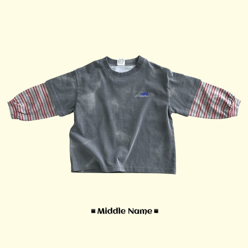 Middle Name - Korean Children Fashion - #stylishchildhood - Water Pigment Layered Tee - 3