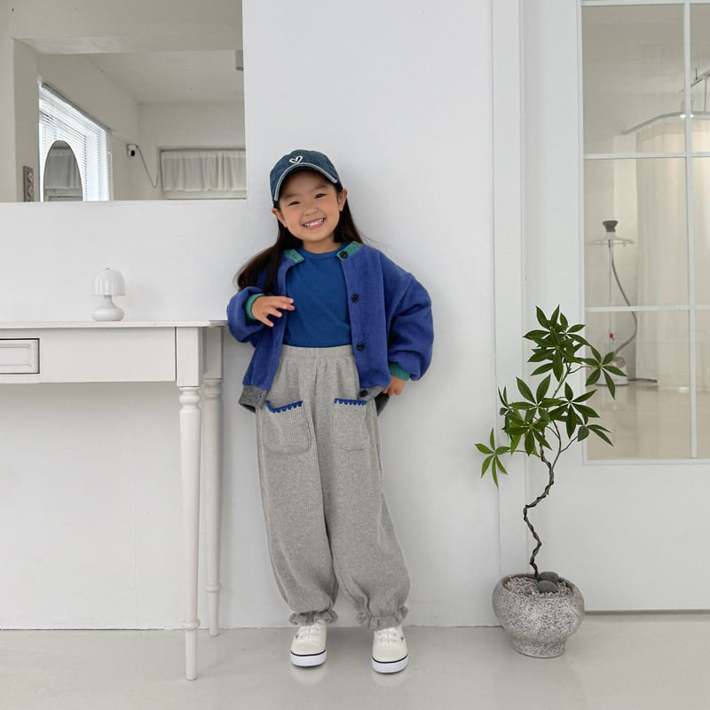 Middle Name - Korean Children Fashion - #stylishchildhood - Waffle Pocket Mello Pants - 6