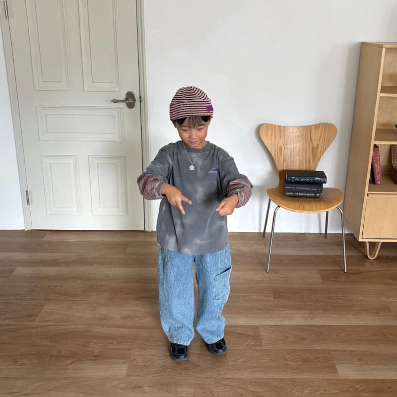 Middle Name - Korean Children Fashion - #stylishchildhood - Pocket Hip Denim Pants - 5
