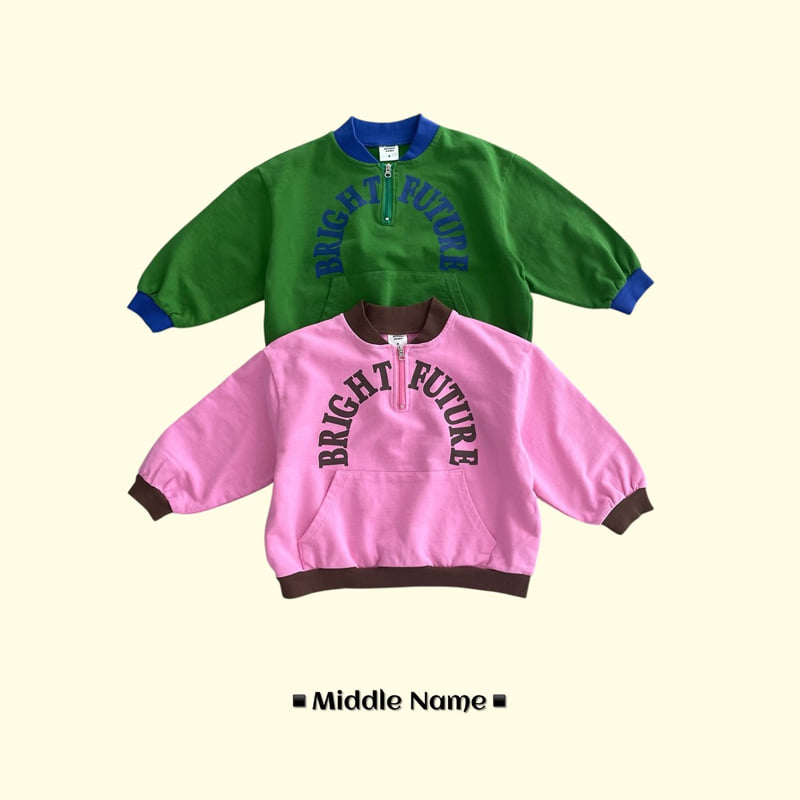 Middle Name - Korean Children Fashion - #stylishchildhood - Colorblock Anorak Sweatshirt