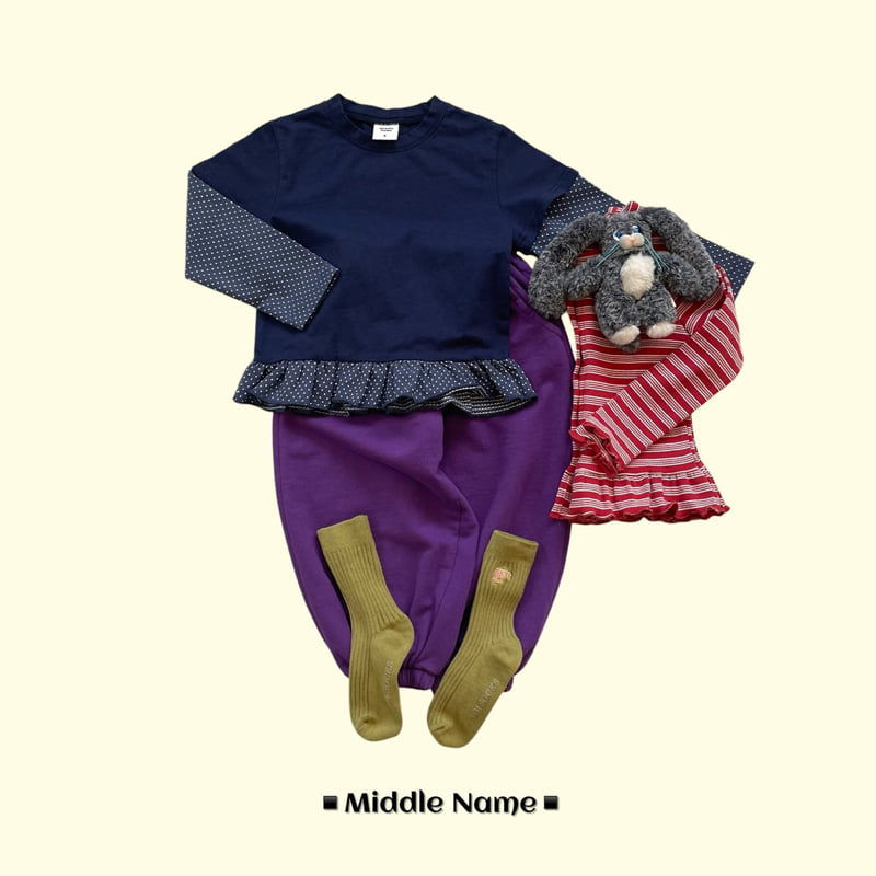 Middle Name - Korean Children Fashion - #todddlerfashion - Dengo Button Jogger Pants - 9