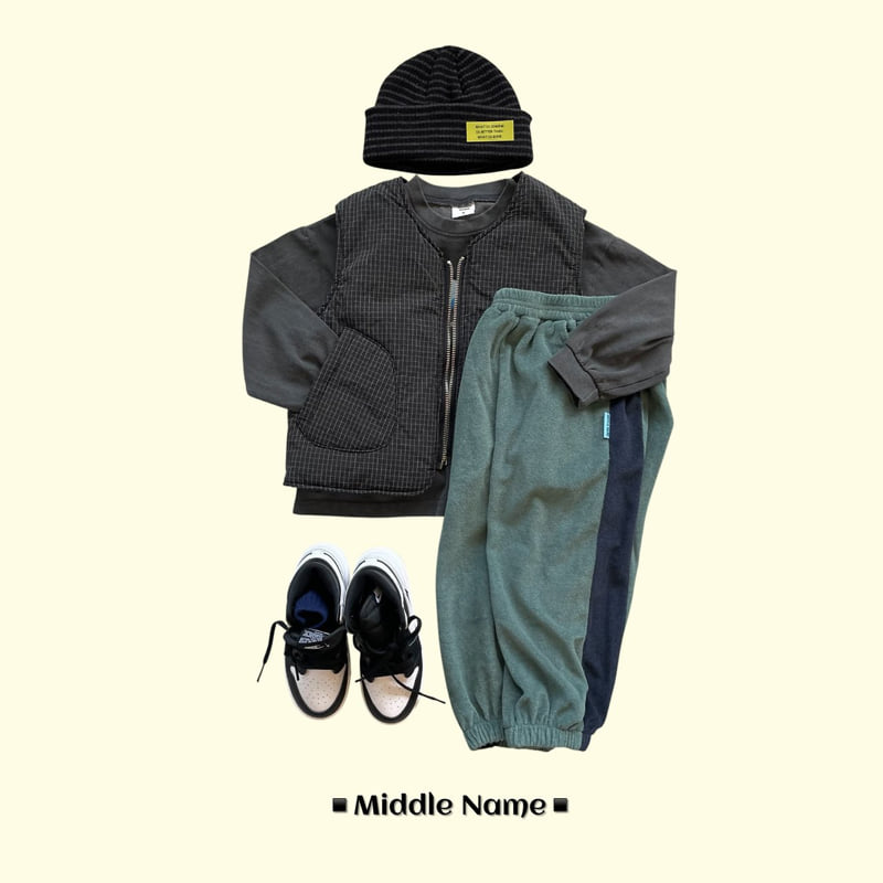 Middle Name - Korean Children Fashion - #todddlerfashion - Terry Colored Joger Pants - 7