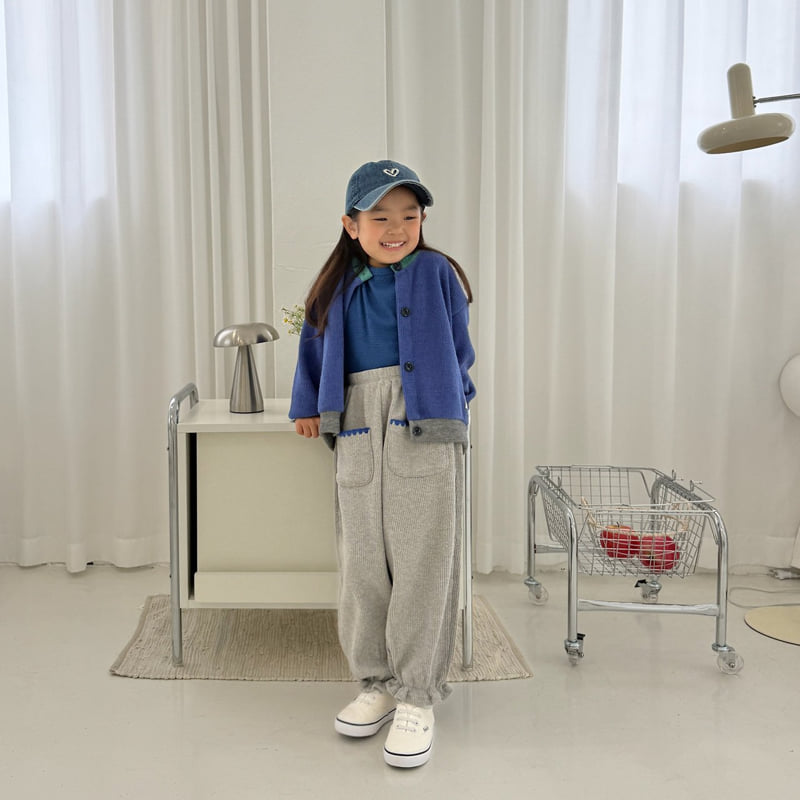 Middle Name - Korean Children Fashion - #prettylittlegirls - Waffle Pocket Mello Pants - 4