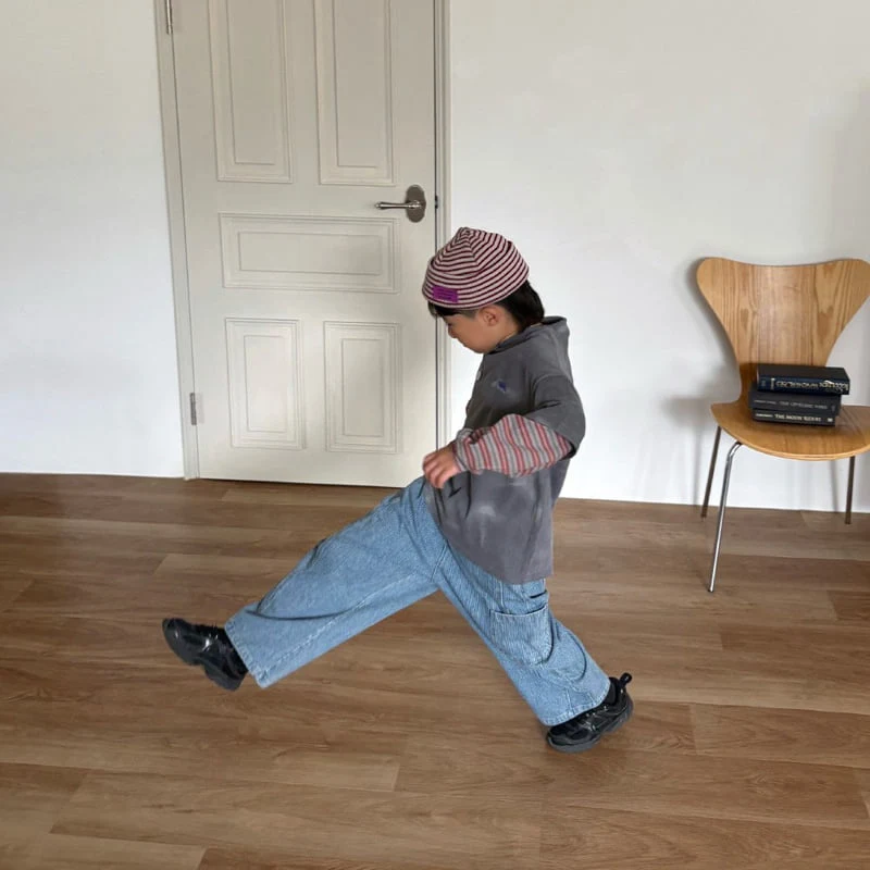 Middle Name - Korean Children Fashion - #todddlerfashion - Pocket Hip Denim Pants - 3