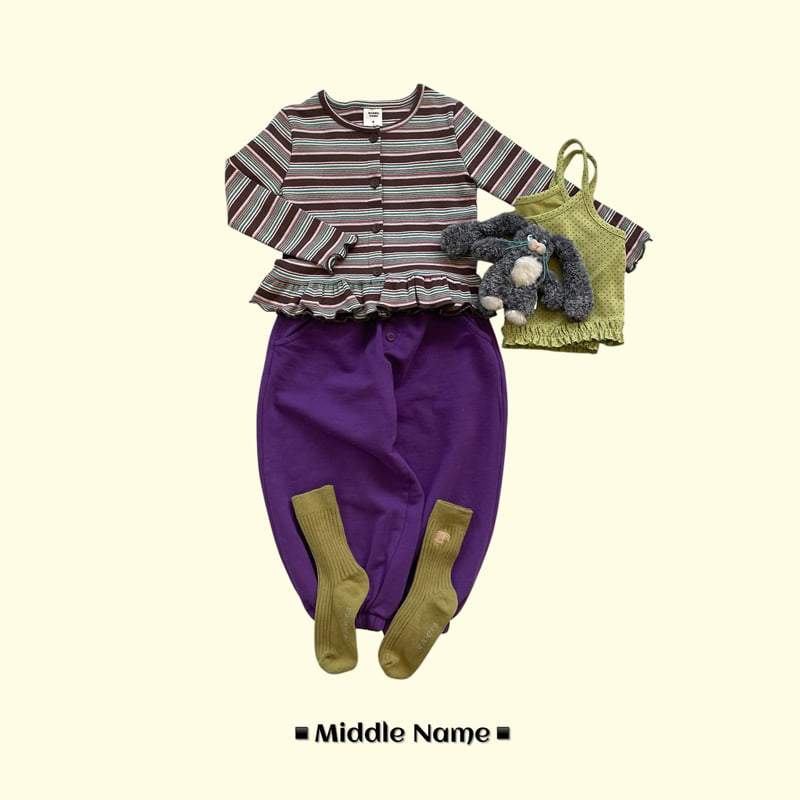 Middle Name - Korean Children Fashion - #toddlerclothing - Dengo Button Jogger Pants - 10
