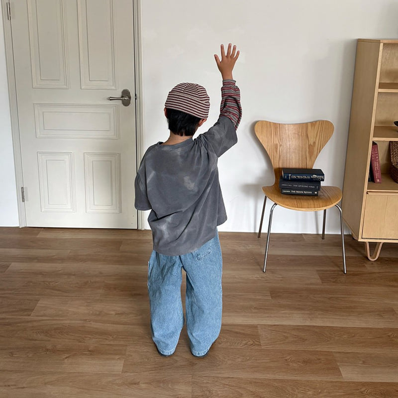 Middle Name - Korean Children Fashion - #todddlerfashion - Pocket Hip Denim Pants - 4