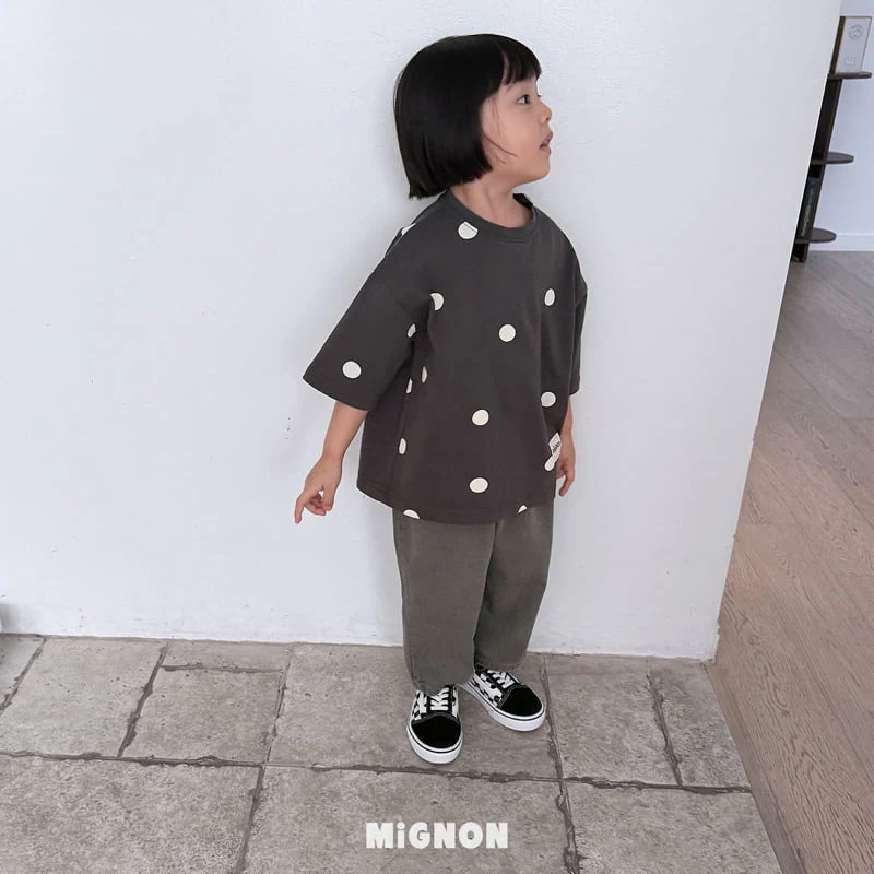 Mignon - Korean Children Fashion - #kidzfashiontrend - Dot Label Tee - 4