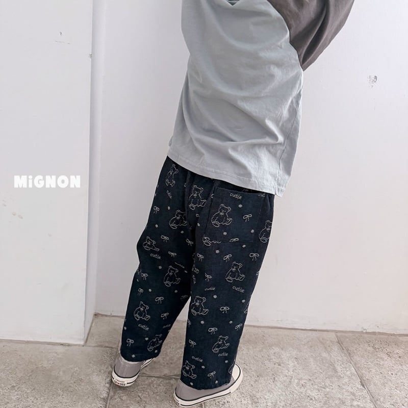 Mignon - Korean Children Fashion - #childofig - Bear Denim Pants - 12