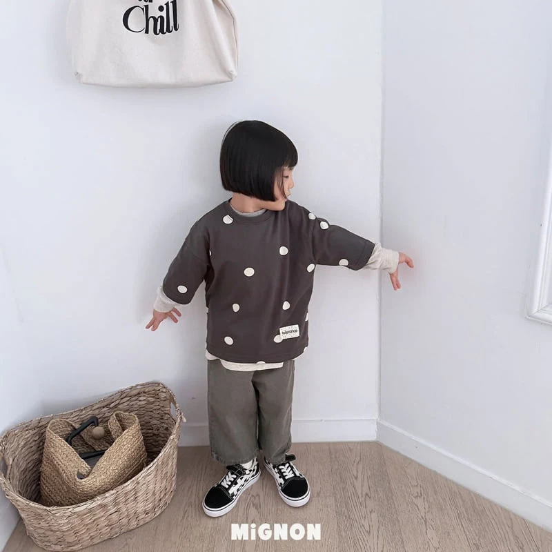 Mignon - Korean Children Fashion - #childofig - Dot Label Tee - 10