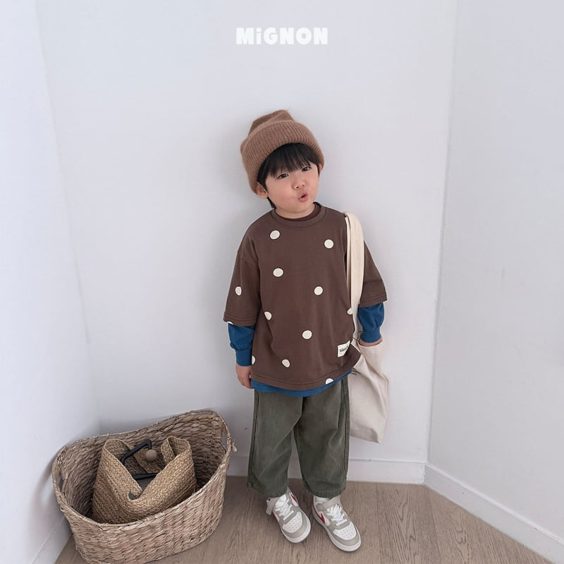 Mignon - Korean Children Fashion - #designkidswear - Dot Label Tee - 12