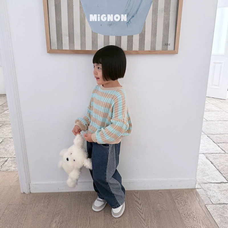 Mignon - Korean Children Fashion - #fashionkids - Point Denim Pants - 7