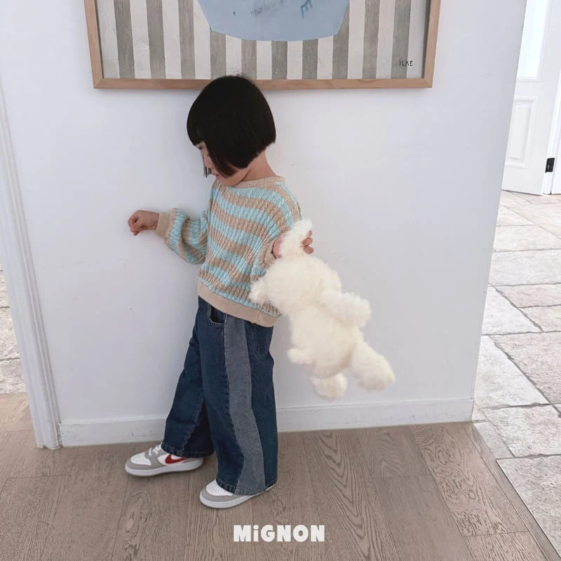 Mignon - Korean Children Fashion - #kidsshorts - Point Denim Pants - 8