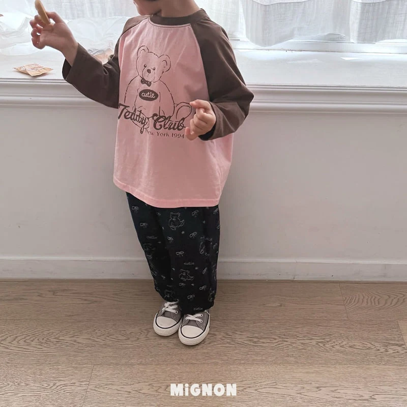 Mignon - Korean Children Fashion - #kidsstore - Teddy Colored Tee - 5