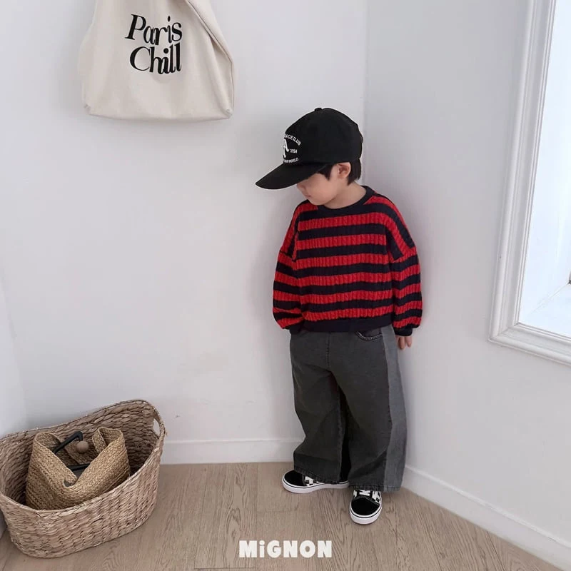 Mignon - Korean Children Fashion - #kidsstore - Twist Knit Sweatshirts - 3