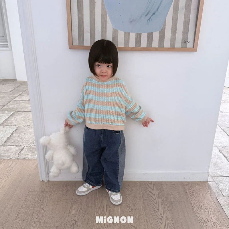Mignon - Korean Children Fashion - #kidsstore - Point Denim Pants - 9