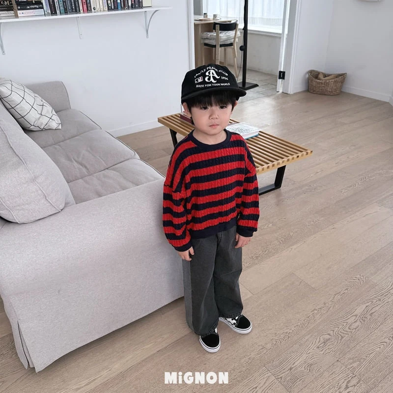 Mignon - Korean Children Fashion - #kidsstore - Twist Knit Sweatshirts - 4