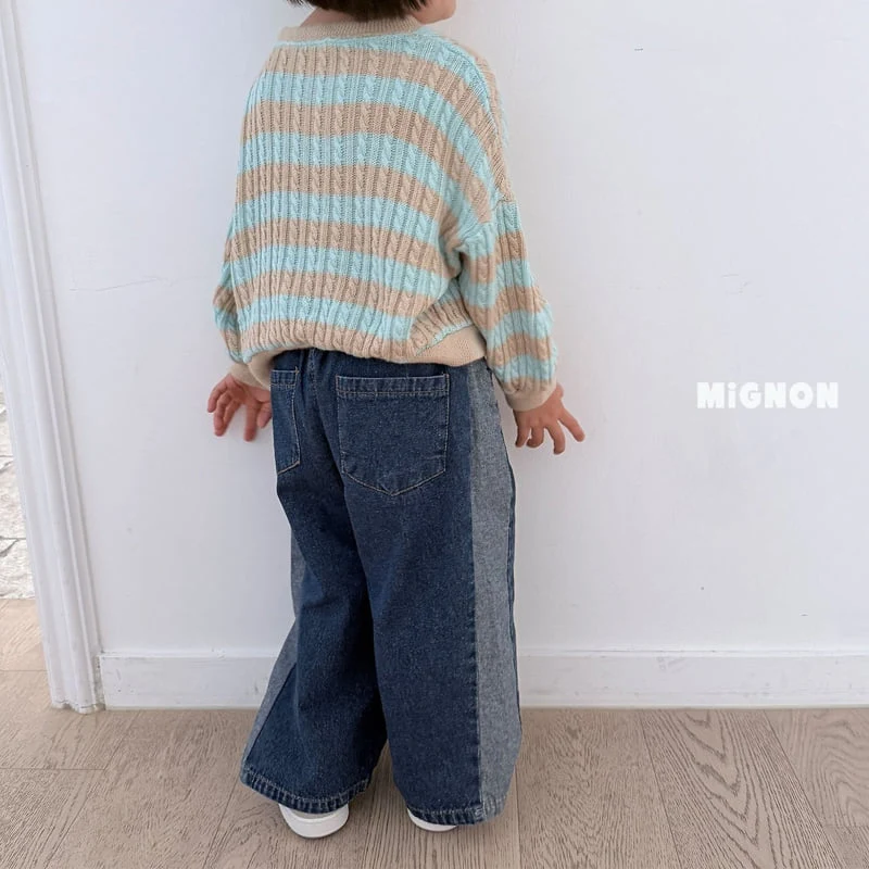 Mignon - Korean Children Fashion - #kidzfashiontrend - Point Denim Pants - 10