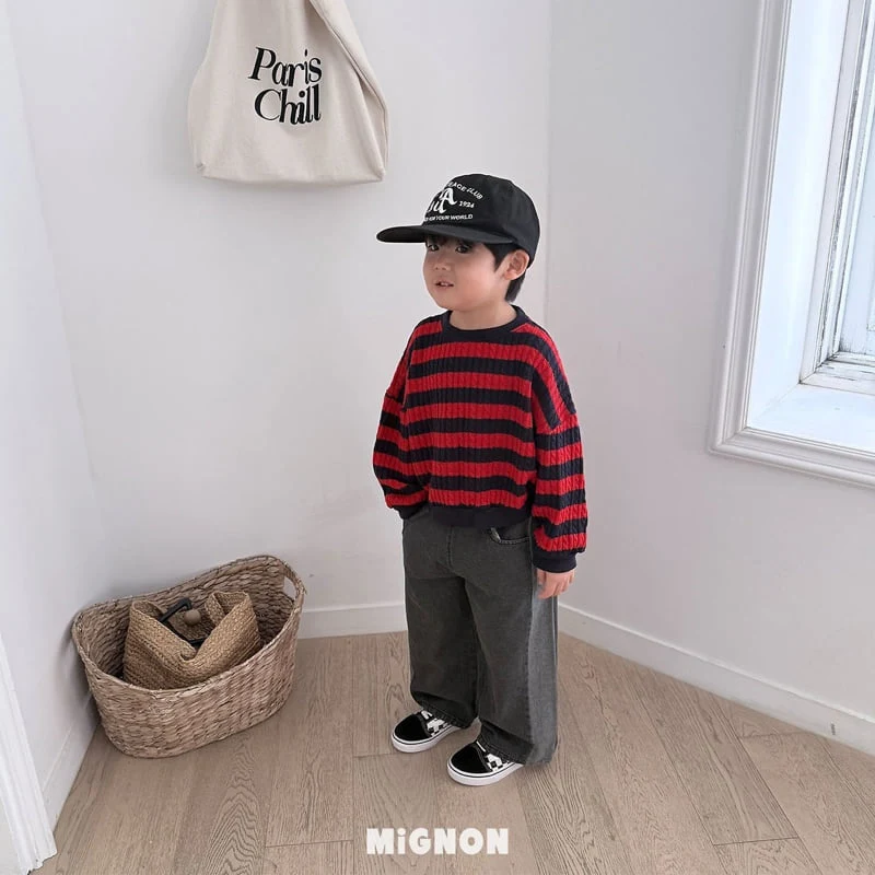 Mignon - Korean Children Fashion - #littlefashionista - Twist Knit Sweatshirts - 6